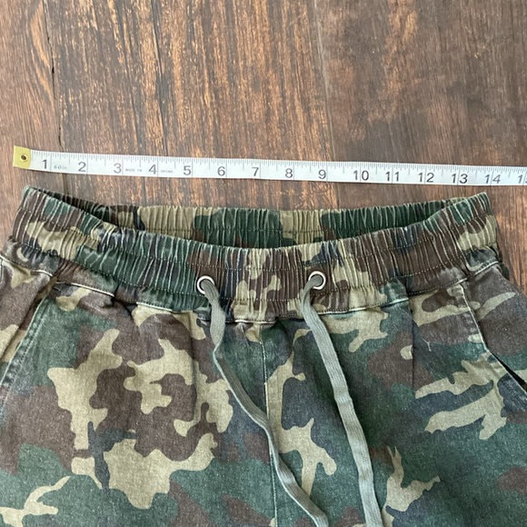 Sale! Francesca's camouflage print with floral embroidery. Size small. - Picture 9 of 9